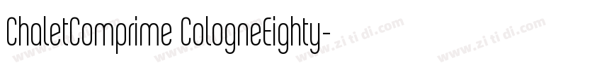 ChaletComprime CologneEighty字体转换